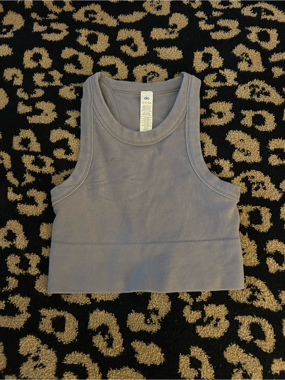 ALO Yoga Women’s Dusty Lavender Cropped Tank